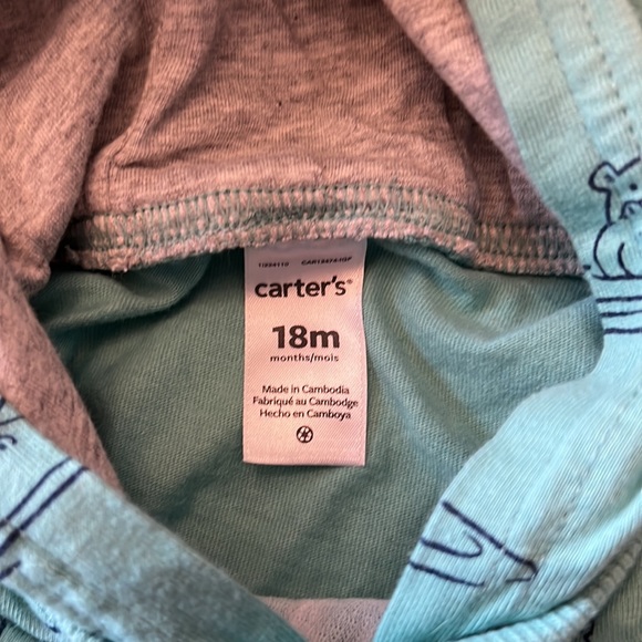 NWOT Carters Hoodie Romper - Picture 3 of 4